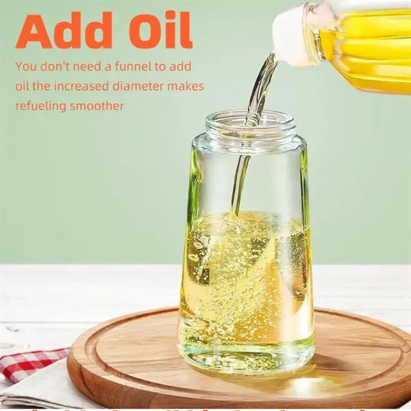 16oz Oil Dispenser Bottle for Kitchen - 2 in 1