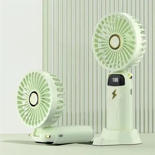 Digital Display Foldable Silent USB Mini Handheld Fan