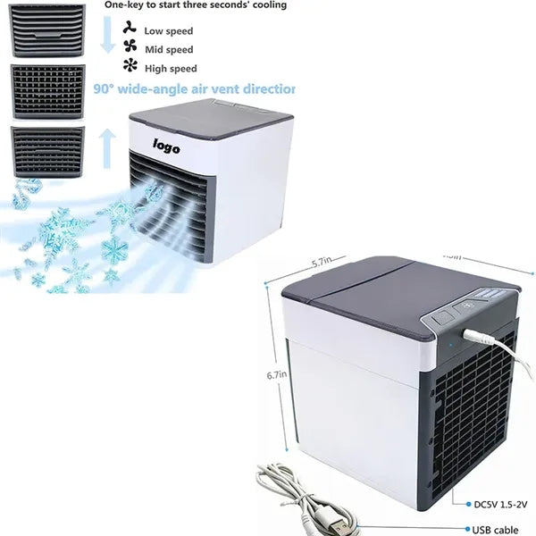 Mini Cooler Portable USB Humidifying Air Conditioning Fan