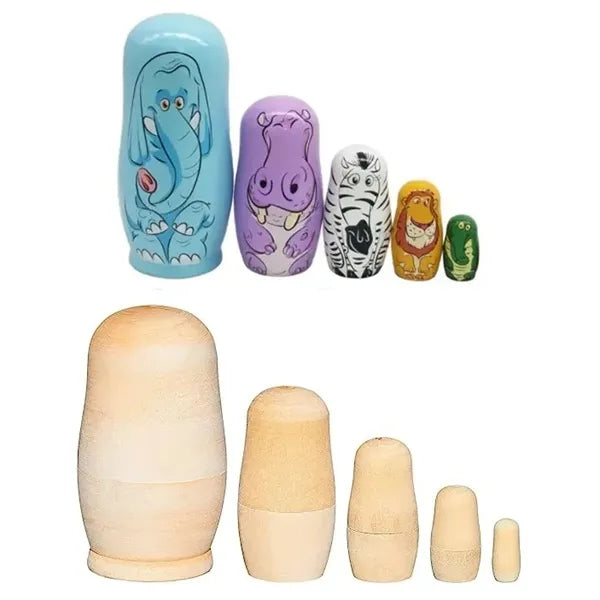 Wooden Nesting Dolls Set