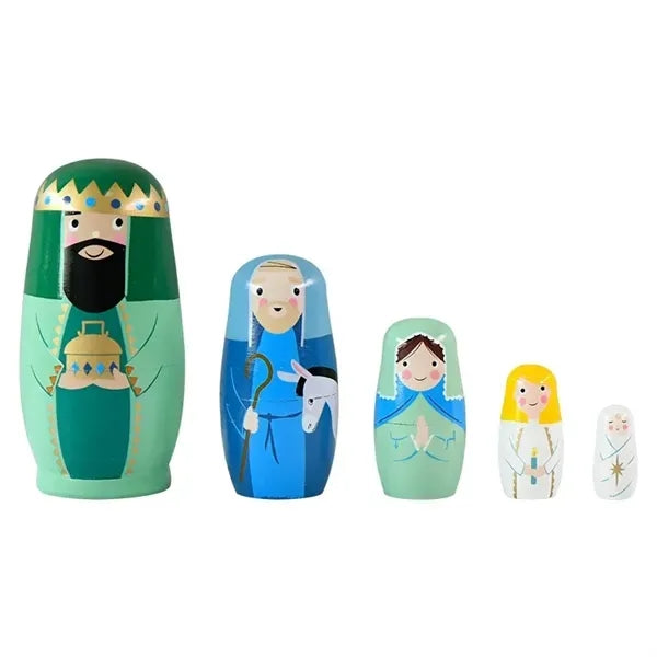 Wooden Nesting Dolls Set