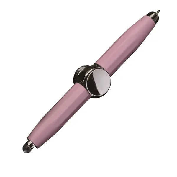 Metal Hand Fidget Spinner Pen with LED Light