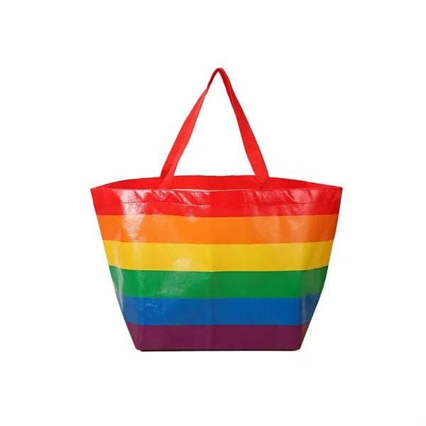 LGBT Pride Non Woven Rainbow Tote Bag 19 5/8"x11 7/8"x7 7/8"