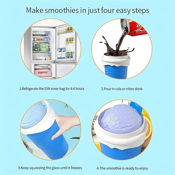 Summer homemade smoothie double pinch cup