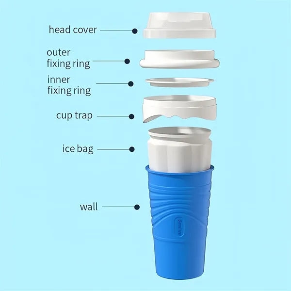 Summer homemade smoothie double pinch cup