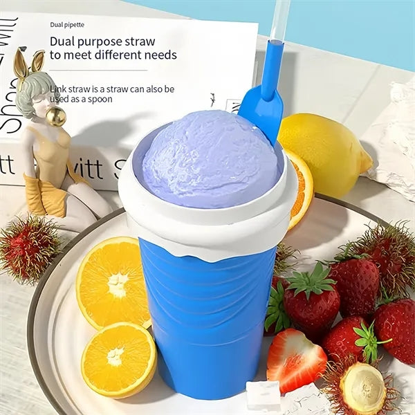 Summer homemade smoothie double pinch cup