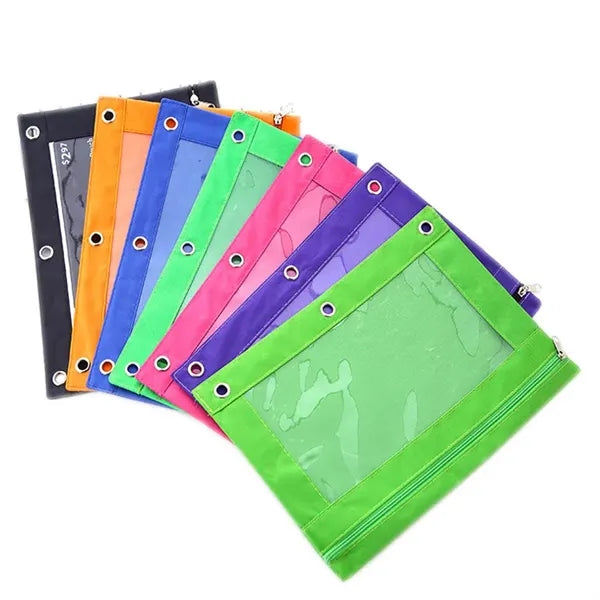 3 Ring Binder Pencil Pouch 10 x 7"