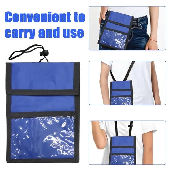 Travel Pouch Neck Wallet Passport Holder