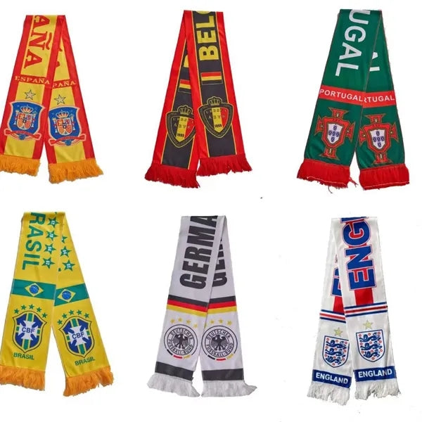 Football Country World Cup Fans Soccer Winter Scarf