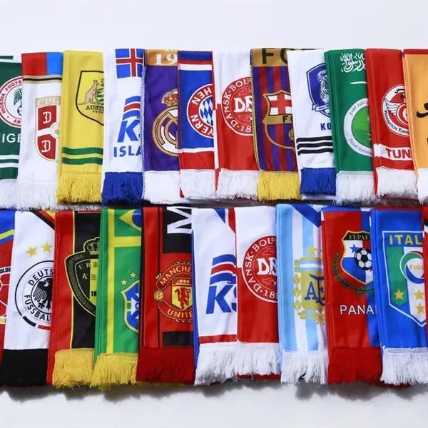 Football Country World Cup Fans Soccer Winter Scarf