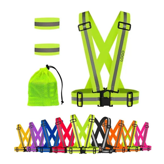 Polyester Adjustable Reflective Safety Vest And Armband