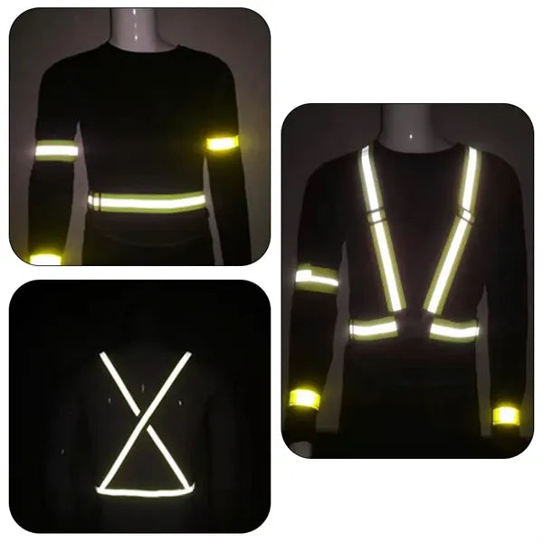 Polyester Adjustable Reflective Safety Vest And Armband