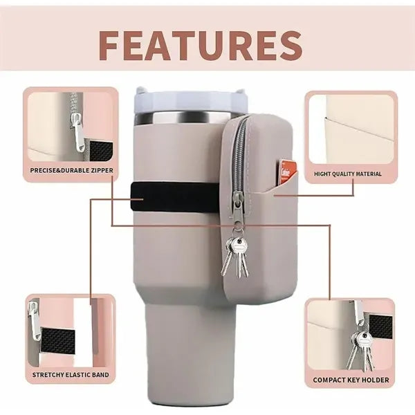 Silicone Water Bottle Pouch Arm Bag
