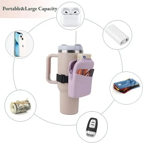 Silicone Water Bottle Pouch Arm Bag
