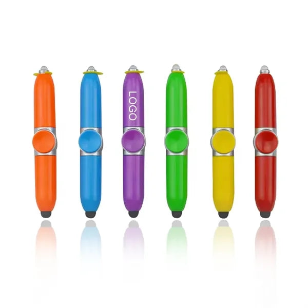 Spinning Biros with LED Light Anti-stress Anxiety Gift Pen