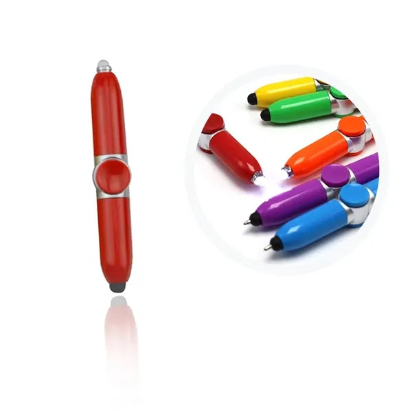 Spinning Biros with LED Light Anti-stress Anxiety Gift Pen