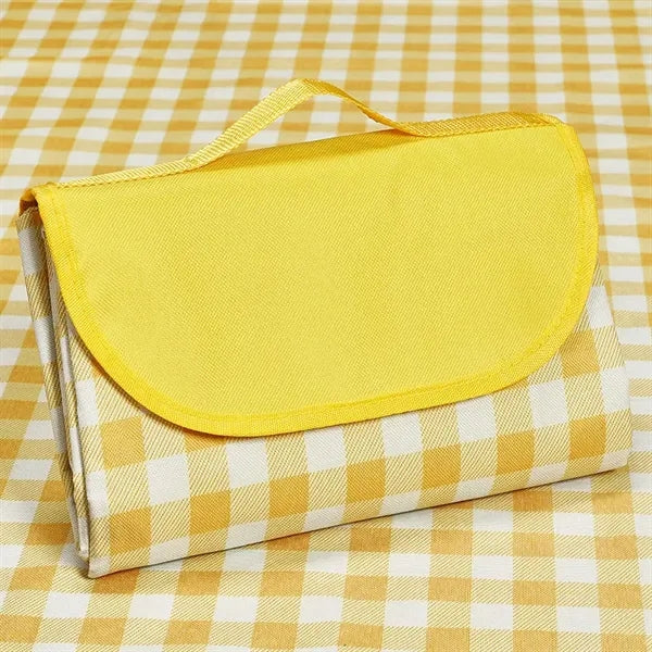 Gingham Picnic Mat for Beach Camping