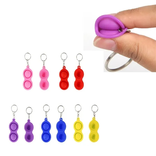 Silicone Decompression Toy Keychain