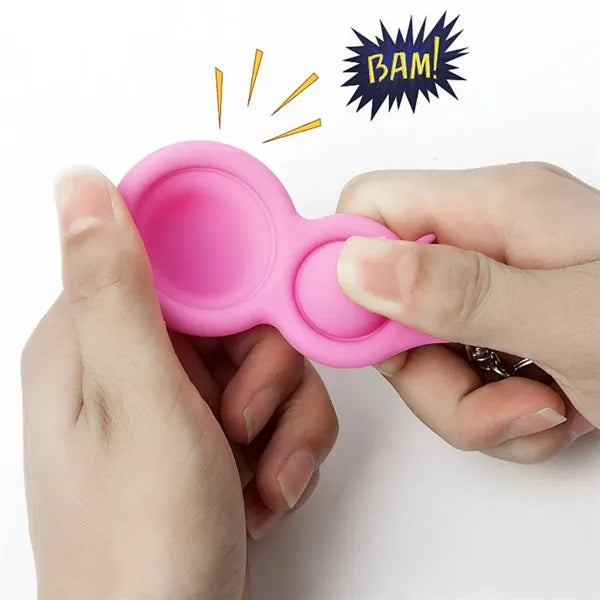 Silicone Decompression Toy Keychain