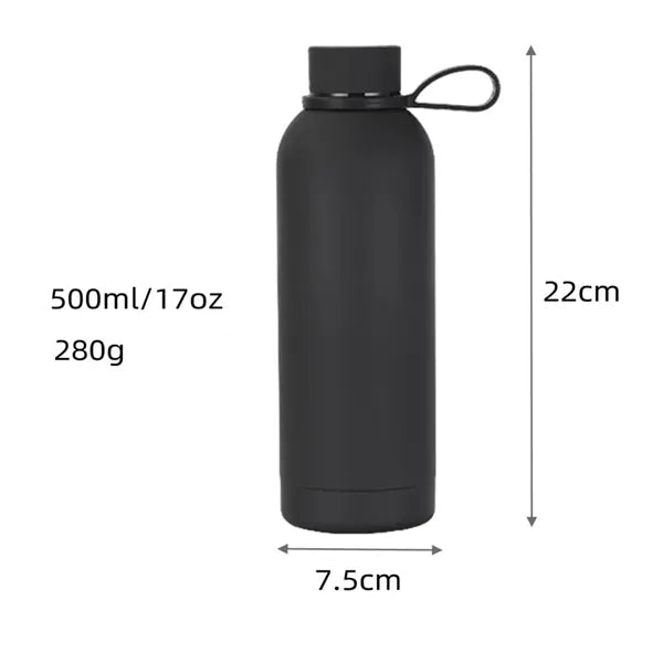 17 oz. Vacuum Insulated Matte Stainless Steel Water Bottles