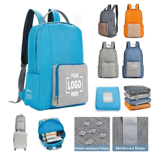 Polyester Waterproof Business Foldable Travel Backpack