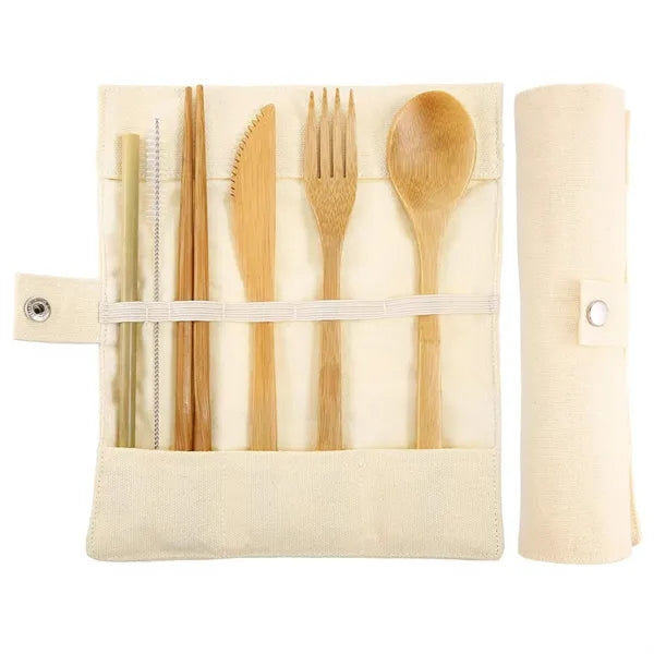 Bamboo Utensils Cutlery Set
