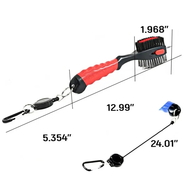 Retractable Golf Club Brush