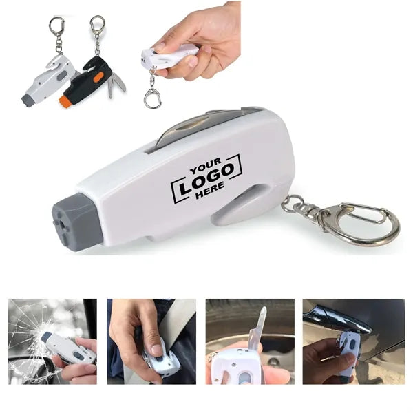 6-In-1 Vehicle Escape Tool Car Window Breaker Safety Hammer