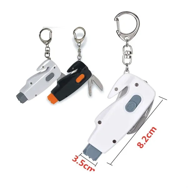 6-In-1 Vehicle Escape Tool Car Window Breaker Safety Hammer