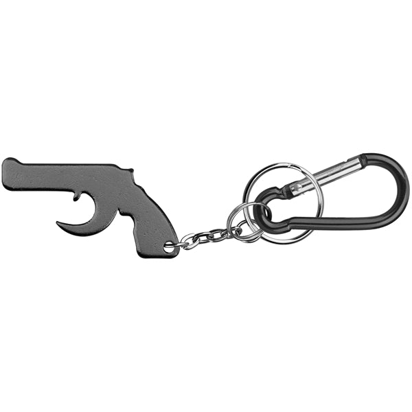 Gun Shape Bottle Opener Key Chain & Carabineer