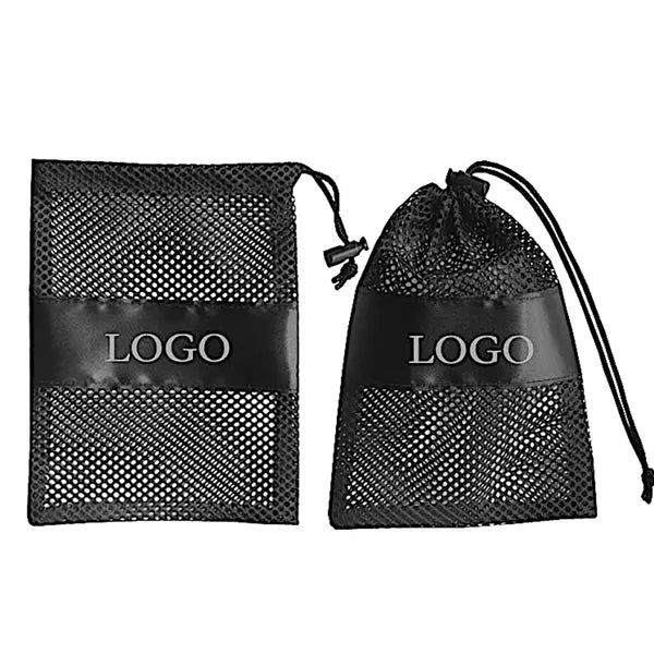 7.87" x 7.08" Durable Nylon Mesh Drawstring Towel Bag