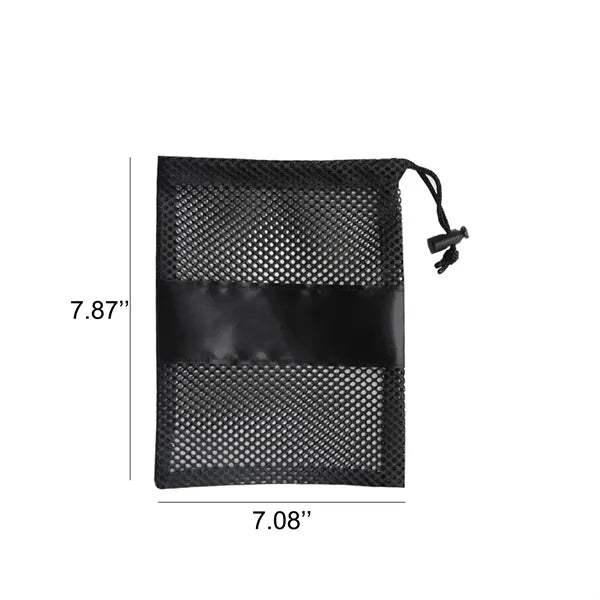7.87" x 7.08" Durable Nylon Mesh Drawstring Towel Bag