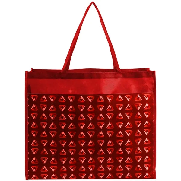 PET Non-Woven Tote Bag Sublimated Front Pocket (18"x16"x5")