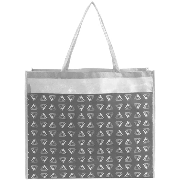 PET Non-Woven Tote Bag Sublimated Front Pocket (18"x16"x5")