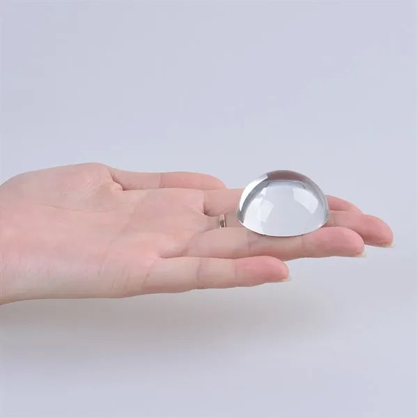 3D Customized Crystal Hemisphere Paperweight