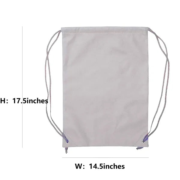 Non-Woven Drawstring Backpacks Gym Bag Full Color