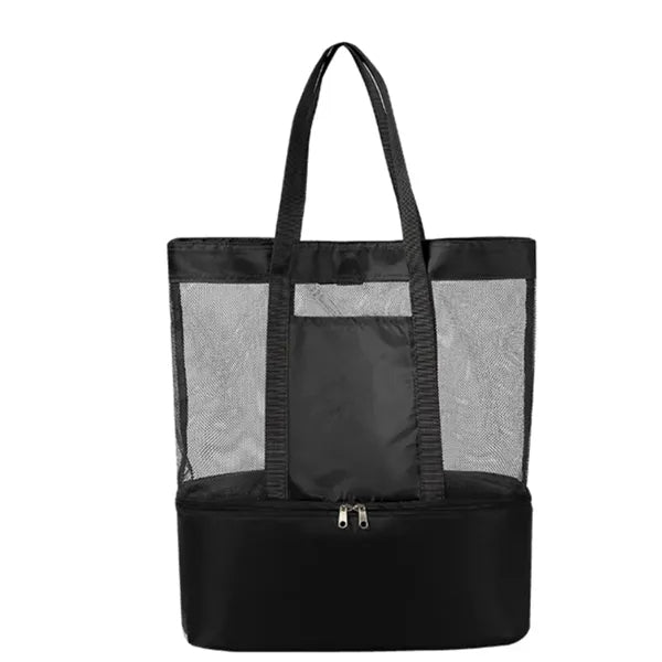 Mesh Beach Tote With Cooler