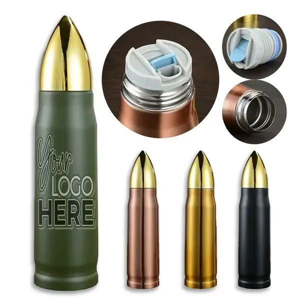 12.17oz Bullet Vacuum Stainless Steel Thermos Water Bottle
