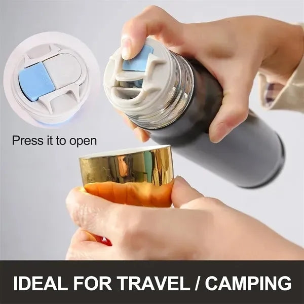 12.17oz Bullet Vacuum Stainless Steel Thermos Water Bottle