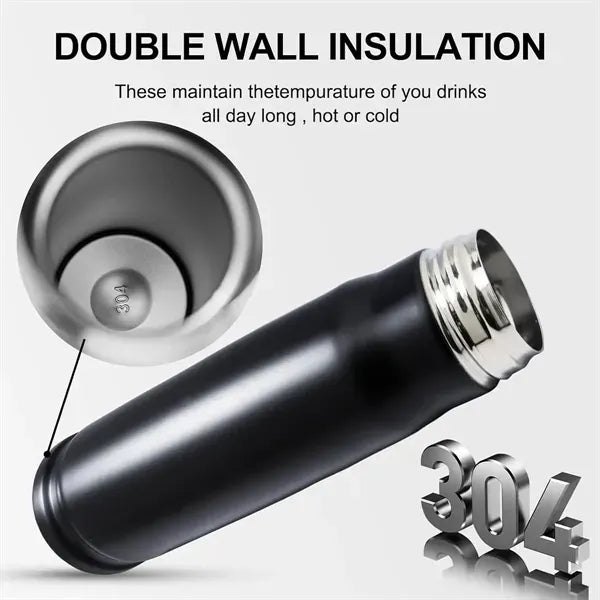 12.17oz Bullet Vacuum Stainless Steel Thermos Water Bottle
