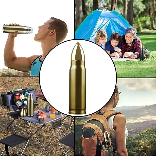 12.17oz Bullet Vacuum Stainless Steel Thermos Water Bottle