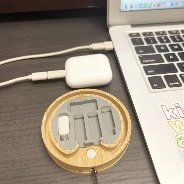 Bamboo Charging Cable/Accessory Kit