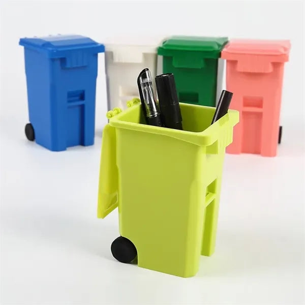 Garbage Trash Bin Pen Holder Desktop Organizer Pencil Cup