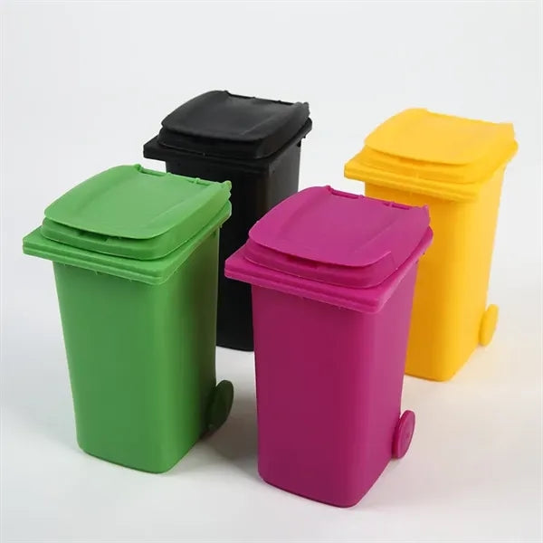 Garbage Trash Bin Pen Holder Desktop Organizer Pencil Cup