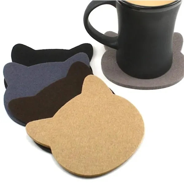 Cat Shape Flet Coaster