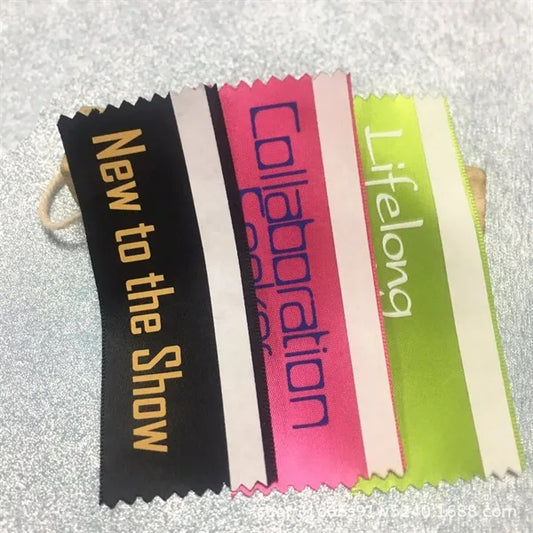 Double Sided Tape Badge Ribbon