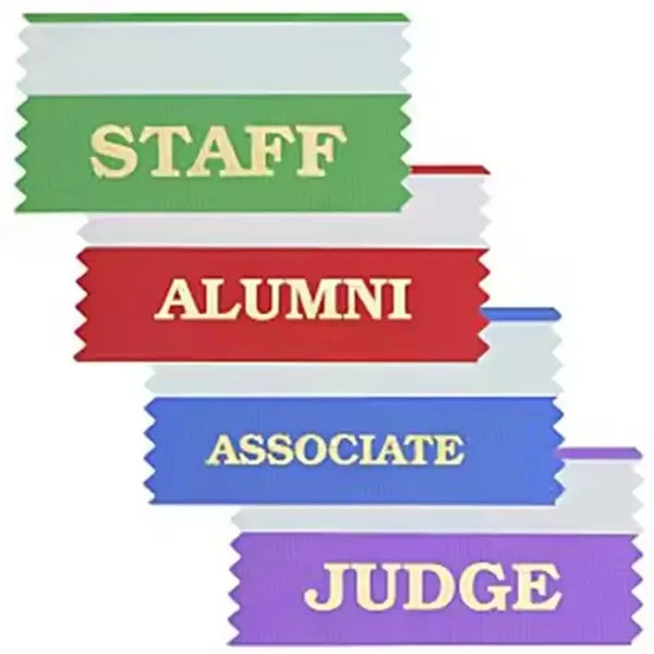 Double Sided Tape Badge Ribbon