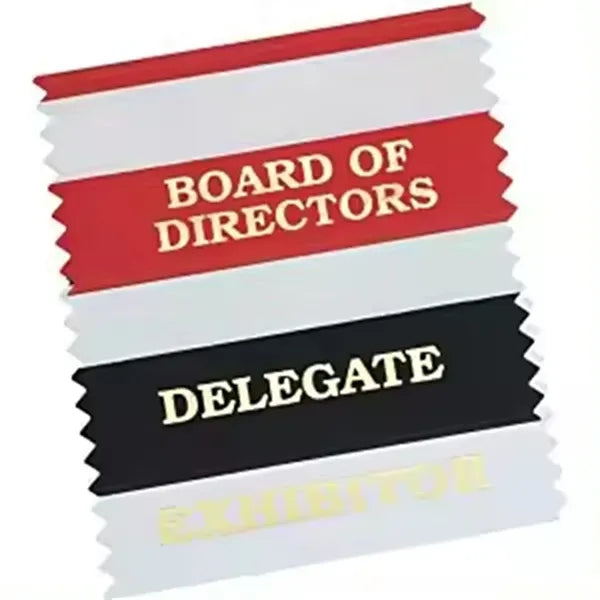 Double Sided Tape Badge Ribbon