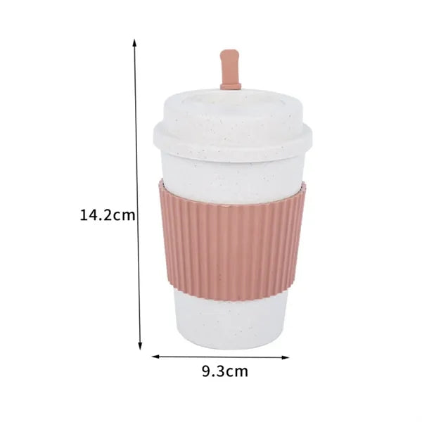 16 Oz. Wheat Straw Tumbler Unbreakable Drinking Cup