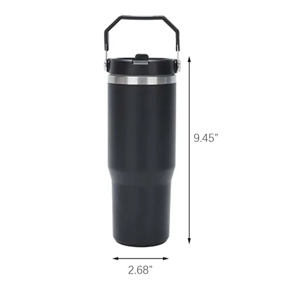 Protable Stainless Steel Insulated Tumbler with Straw